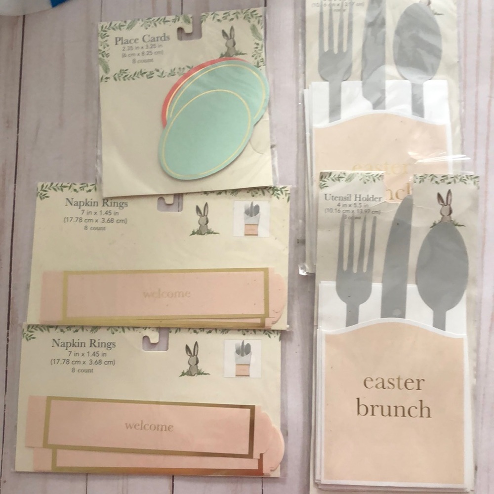 Target Spring Easter napkin rings & place cards bullseye playground 2020